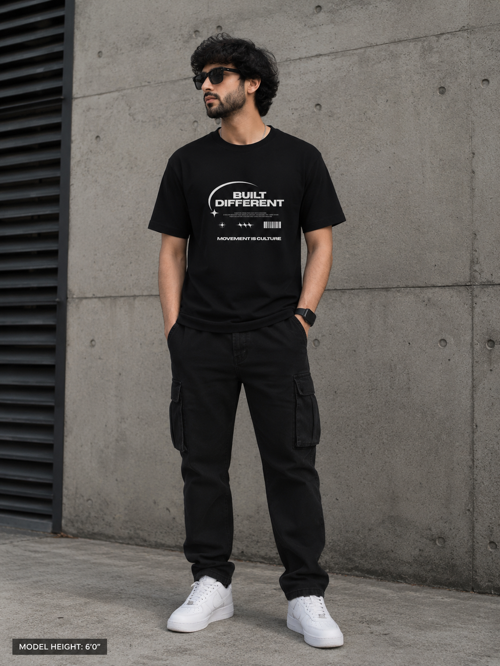 Built Different Graphic T-Shirt — Black